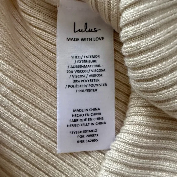 NWT Lulu's Emberlin Open Back Ribbed Bodysuit - Picture 12 of 12